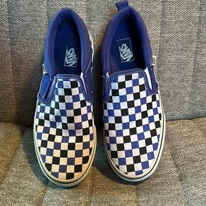 Vans Asher 4.5 pop checkerboard blue